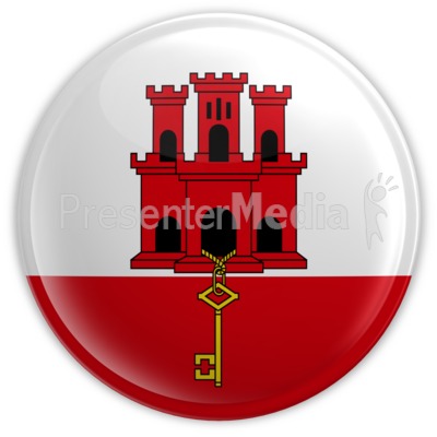 Gibraltar Button Presentation clipart