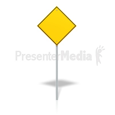 Blank Road Sign Presentation clipart
