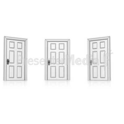 Three Doors Choose Presentation clipart