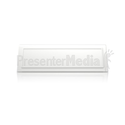 Upright Bevel Name Card Presentation clipart