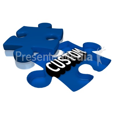 Text Under Puzzle Piece Presentation clipart