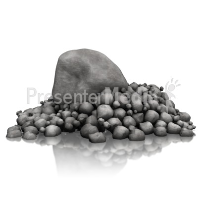 Rock Pile Standout Presentation clipart