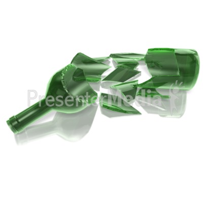 Bottle Shattered Presentation clipart