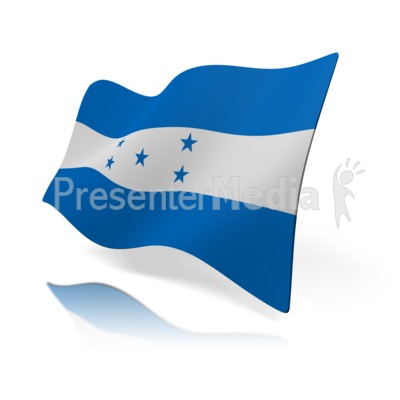 Honduras Flag Presentation clipart