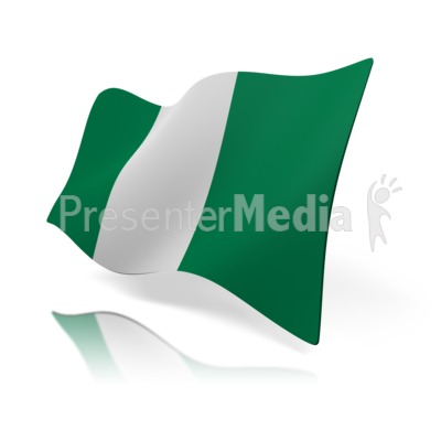 Nigeria Flag Presentation clipart
