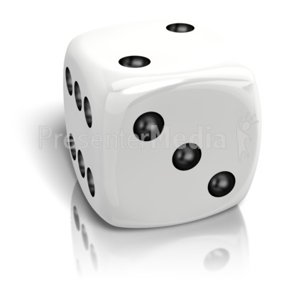 Dice Rolled A Two Presentation clipart