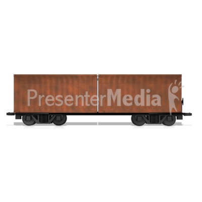 Split Box Car Presentation clipart
