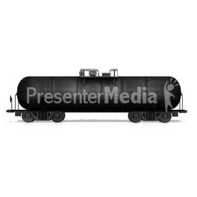 Oil Tanker Car Presentation clipart