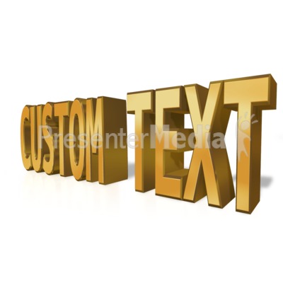 Custom Text Gold Presentation clipart