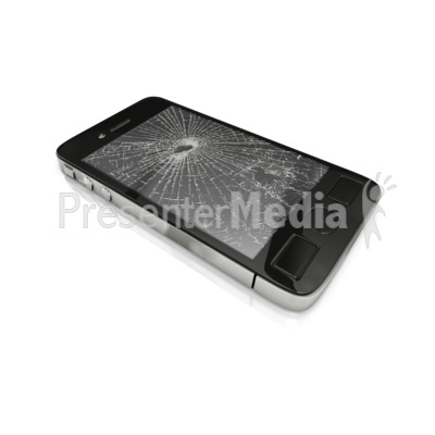 Smart Phone Screen Broken Presentation clipart