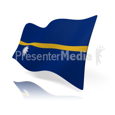 Nauru Flag Presentation clipart