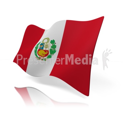 Peru Flag Presentation clipart