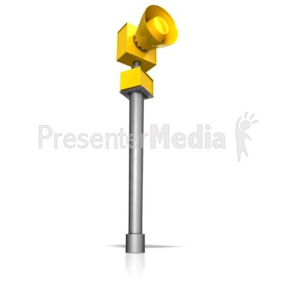 Storm Warning Siren Presentation clipart