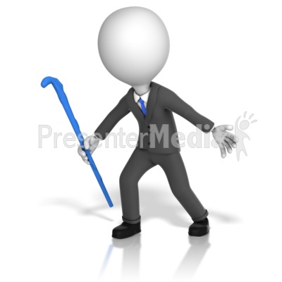 Business Figure Herding Presentation clipart