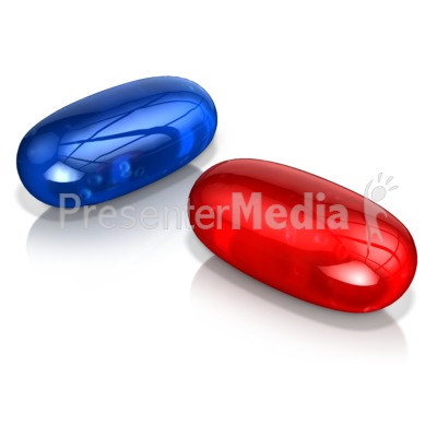 Red Pill Or Blue Pill Presentation clipart