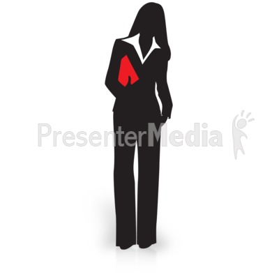 Businesswoman Silhouette Carry File Presentation clipart