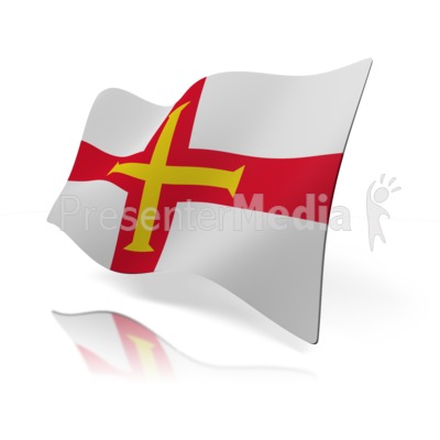 Guernsey Flag Presentation clipart