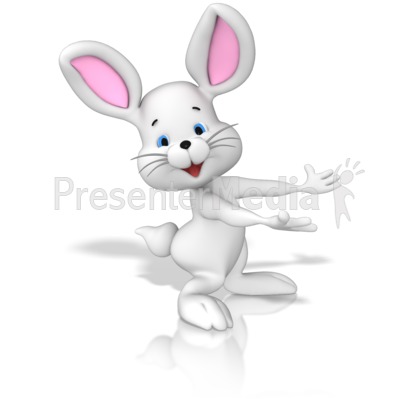 Bunny Presenting Presentation clipart