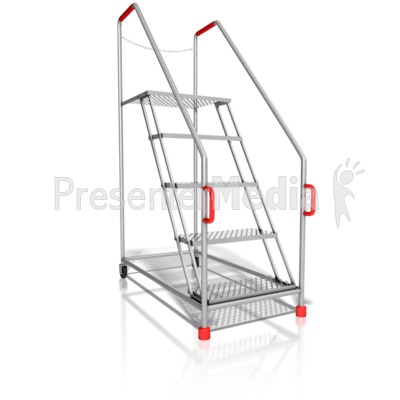 Platform Ladder Presentation clipart