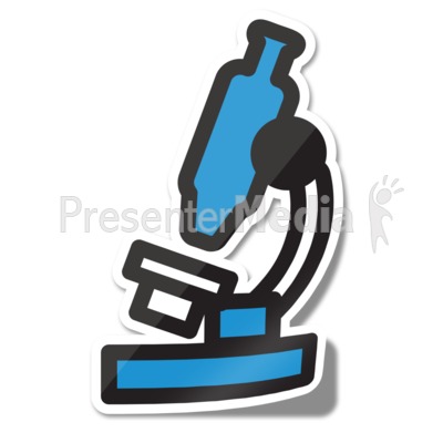 Microscope Icon Sticker Presentation clipart