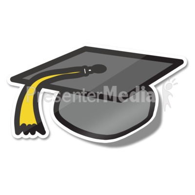 Graduation Hat Icon Sticker Presentation clipart