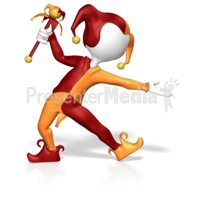Jester Present Custom Presentation clipart