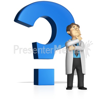 Standing by By Question Mark Presentation clipart