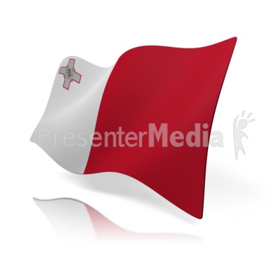 Malta Flag Presentation clipart