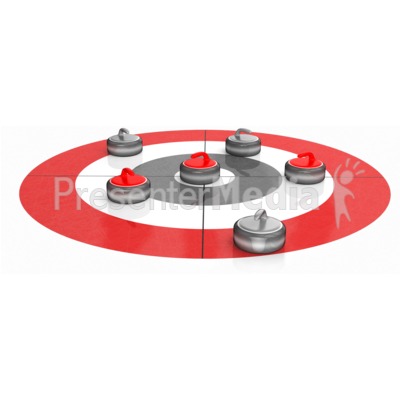 Curling Stone Score Presentation clipart