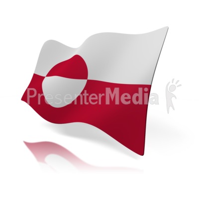 Greenland Flag Presentation clipart