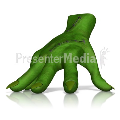 Creepy Hand Presentation clipart
