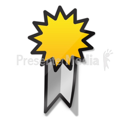 Ribbon Sticker Icon Presentation clipart
