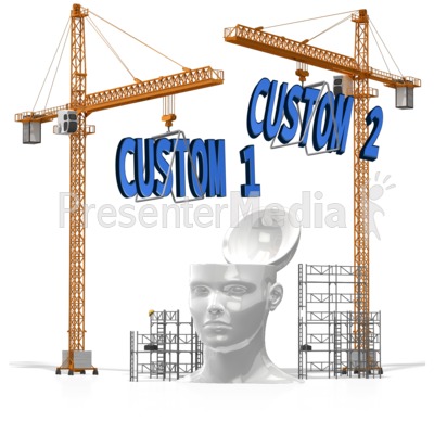 Custom Text Into Head Presentation clipart