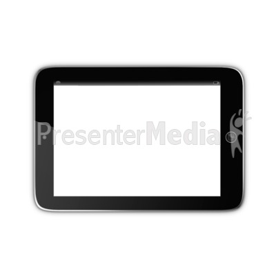Tablet With Transparent Screen Presentation clipart
