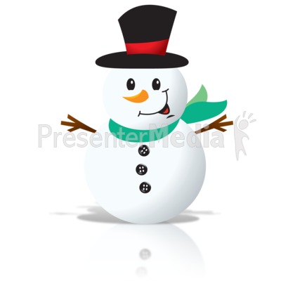 Simple Snowman Presentation clipart