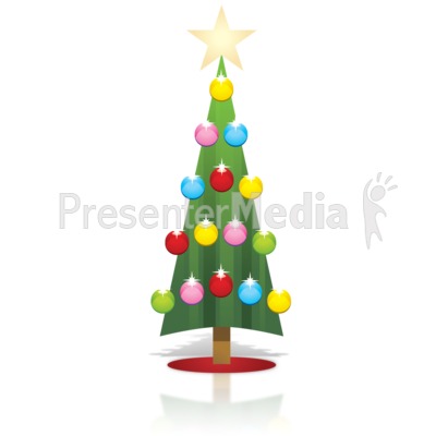 Simple Christmas Tree Presentation clipart