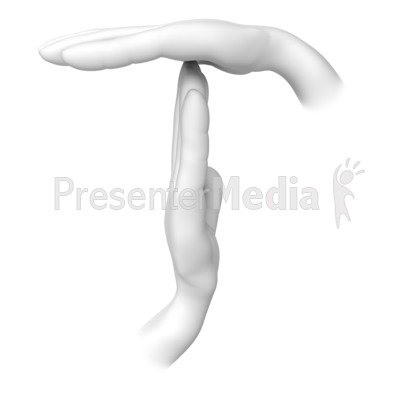 Hands Time Out Signal Presentation clipart