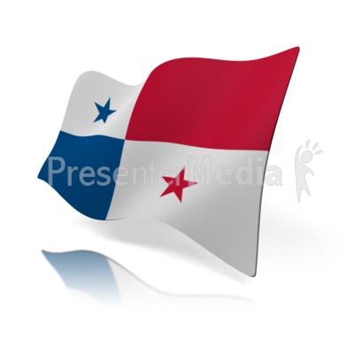 Panama Flag Presentation clipart