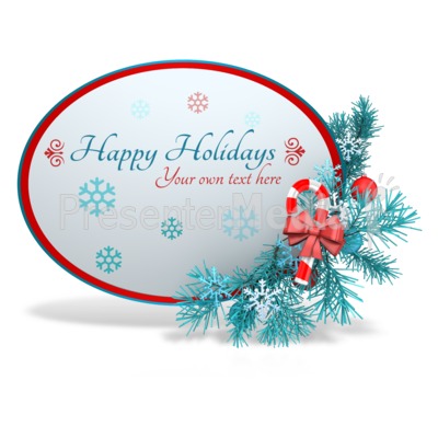 Custom Festive Christmas Sphere Presentation clipart