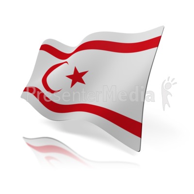 Northern Cyprus Flag Presentation clipart