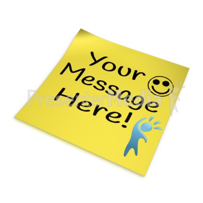 Custom Note Presentation clipart