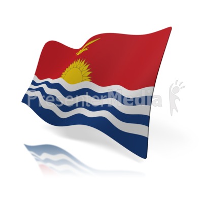 Kiribati Flag Presentation clipart