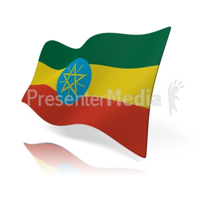 Ethiopia Flag Presentation clipart