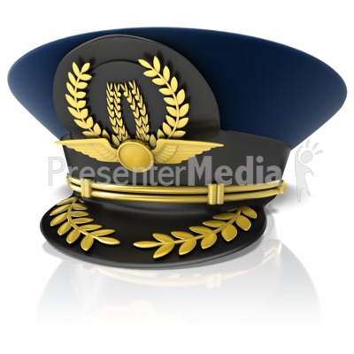 Pilots Cap Presentation clipart
