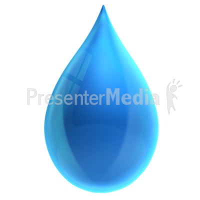 Single Water Drop Presentation clipart