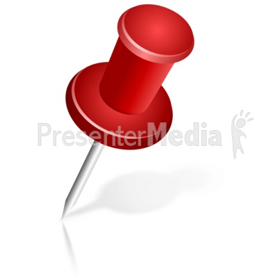 Large Thumb Tack Presentation clipart