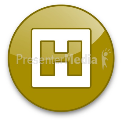 Hospital Button Presentation clipart