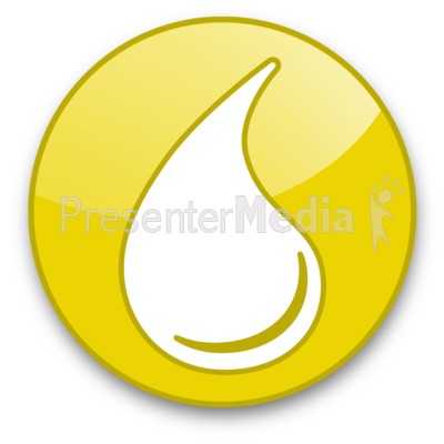 Liquid Drop Button Presentation clipart