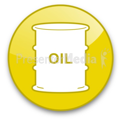 Oil Barrel Button Presentation clipart