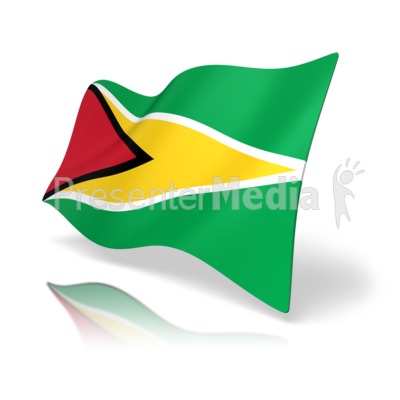 Guyana Flag Presentation clipart